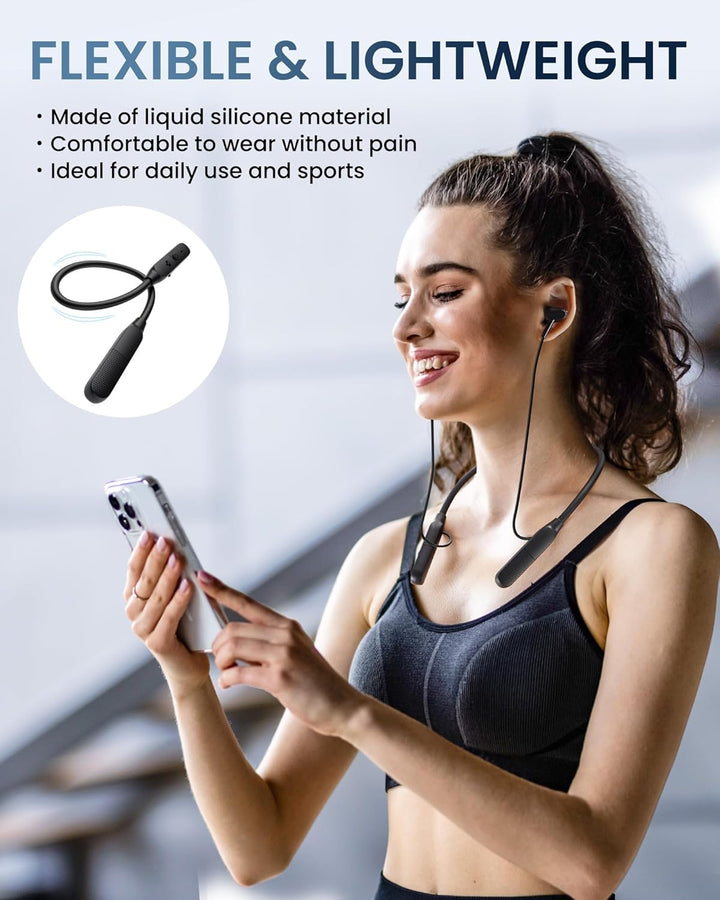 LAMA Bluetooth 6.0 Kopfhörer Sport Ohrhörer 30 Std. Spielzeit ENC Noise Cancelling Kabellos Sportkop