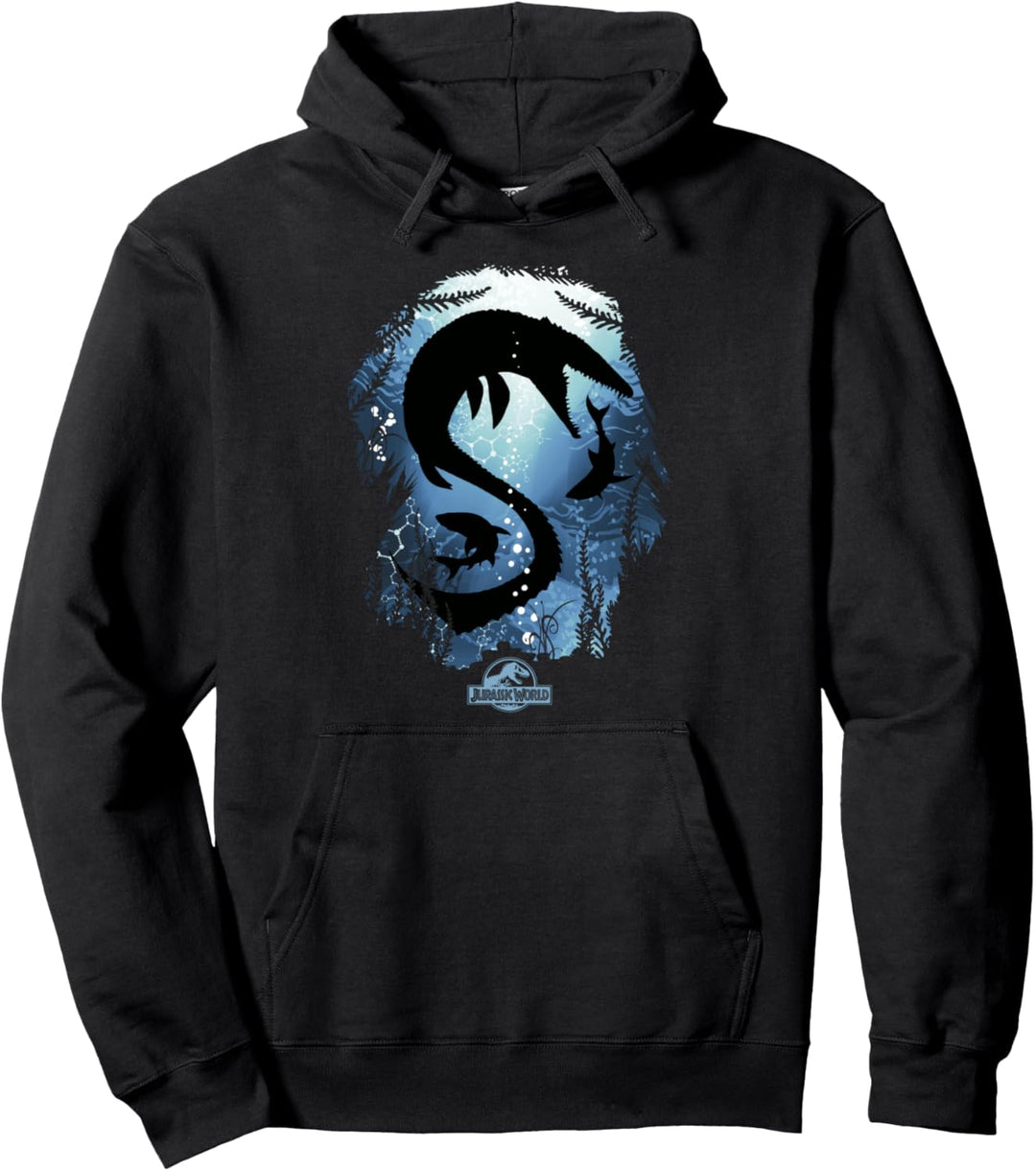 Jurassic World Megalodon-Silhouette Pullover Hoodie