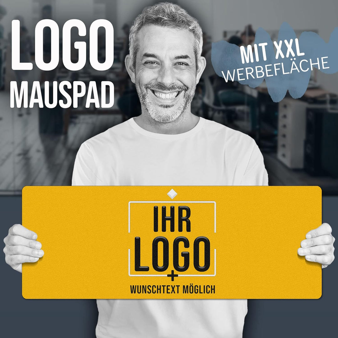 Print Royal PR XXL Mousepad mit Logo und Text selbst gestalten - Personalisierte Geschenke für Chef