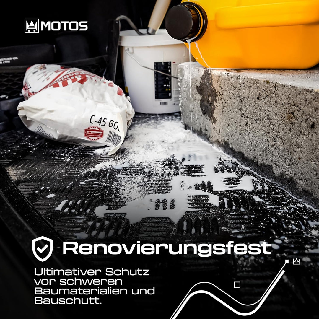 M MOTOS Antirutschmatte Auto Kofferraummatte passt für Jeep Cherokee III (KJ) 2005-2006 Kompletter S