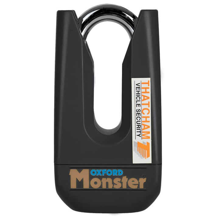 Oxford Monster Thatcham - Motorrad-Bremsscheibenschloss - Schwarz 11 mm Schwarz, 11 mm Schwarz