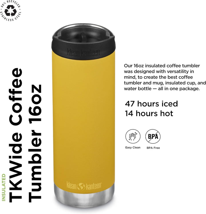 KleanKanteen Herren TKWide VI Trinkflasche, Marigold, One Size Einheitsgrösse Marigold, Einheitsgrös