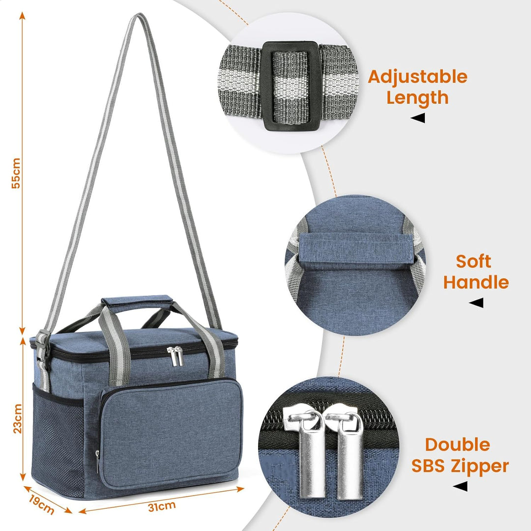 Kühltasche Klein, Kleine Kuhltasche fur Unterwegs, Kuhltaschen Faltbar, Thermotasche für Picknick/BB