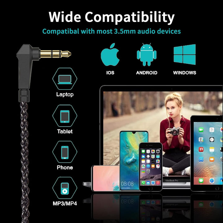 Yinyoo CCZ Warrior 3BA+1DD Hybrid In-Ear-Monitor, kabelgebundene Kopfhörer mit hochempfindlichem Mik