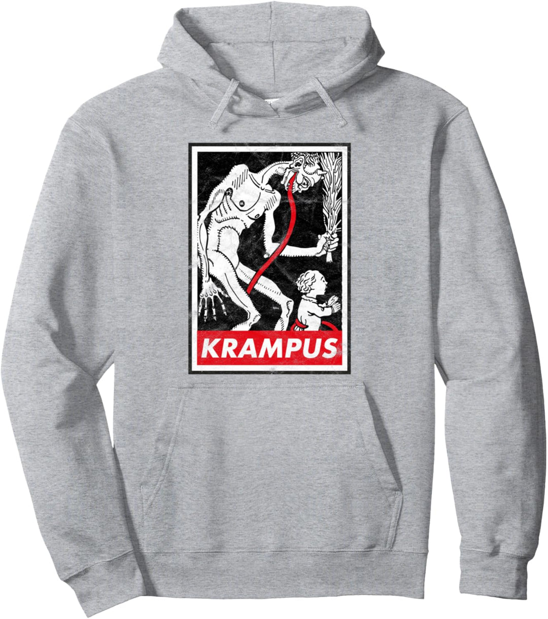 Krampus Occult Germanic Christmas Demon Horror Pullover Hoodie