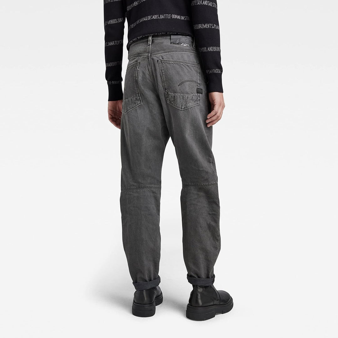 G-STAR RAW Herren Grip 3D Relaxed Tapered Jeans 26W / 30L Grau (Faded Black Ink D19928-d182-d358), 2