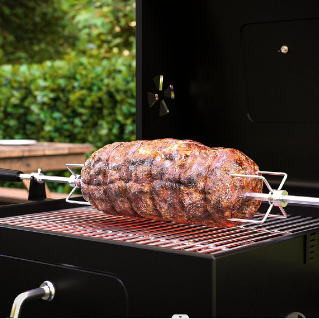 tepro Grillzubehör Universal Grillspiess-Set für Netzbetrieb aus Edelstahl, Netzbetrieb
