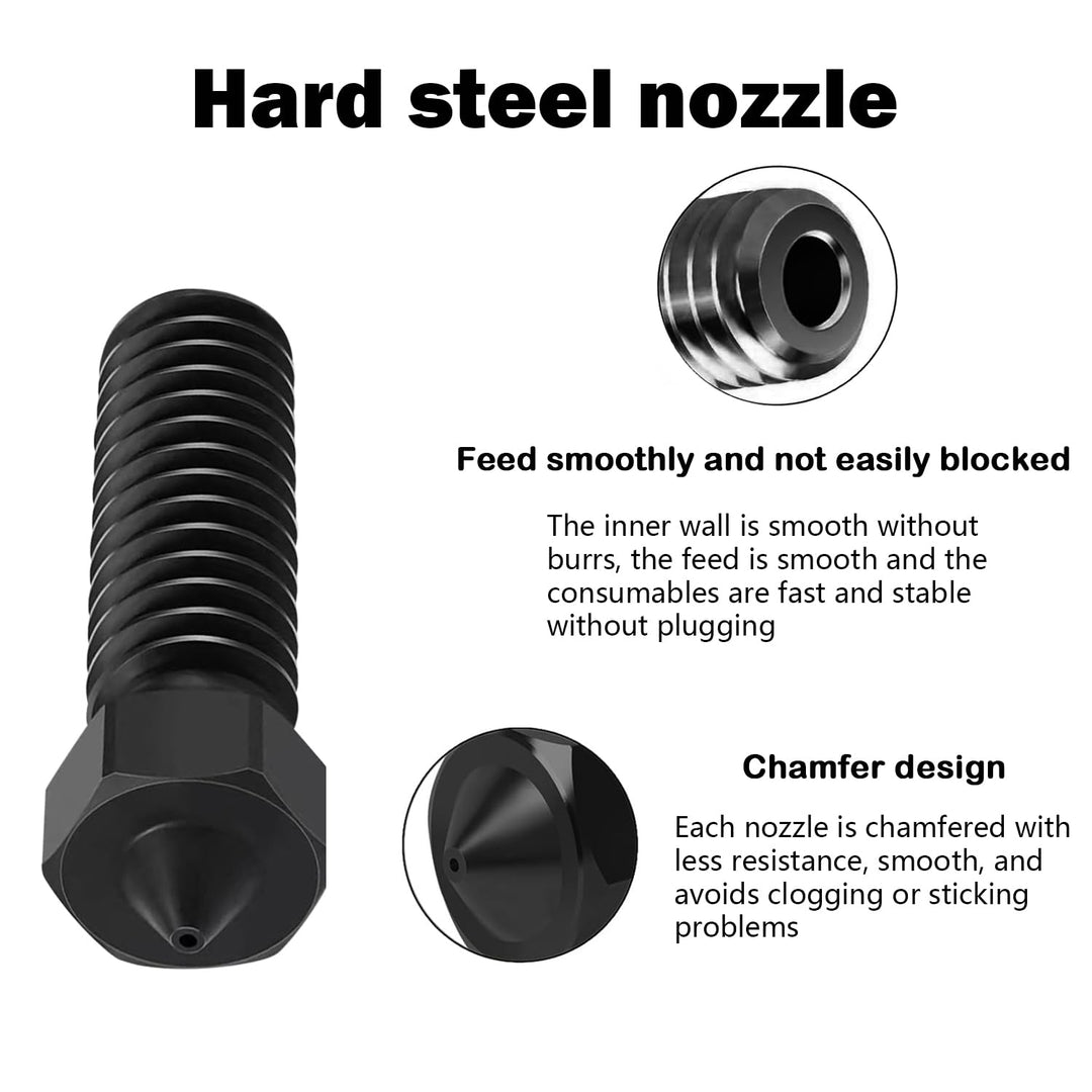 HzdaDeve Gehärtete Düse Hotend für Kobra S1 Combo 0.4MM Edelstahl Druckkopf Extruder Kit Hot End Hei