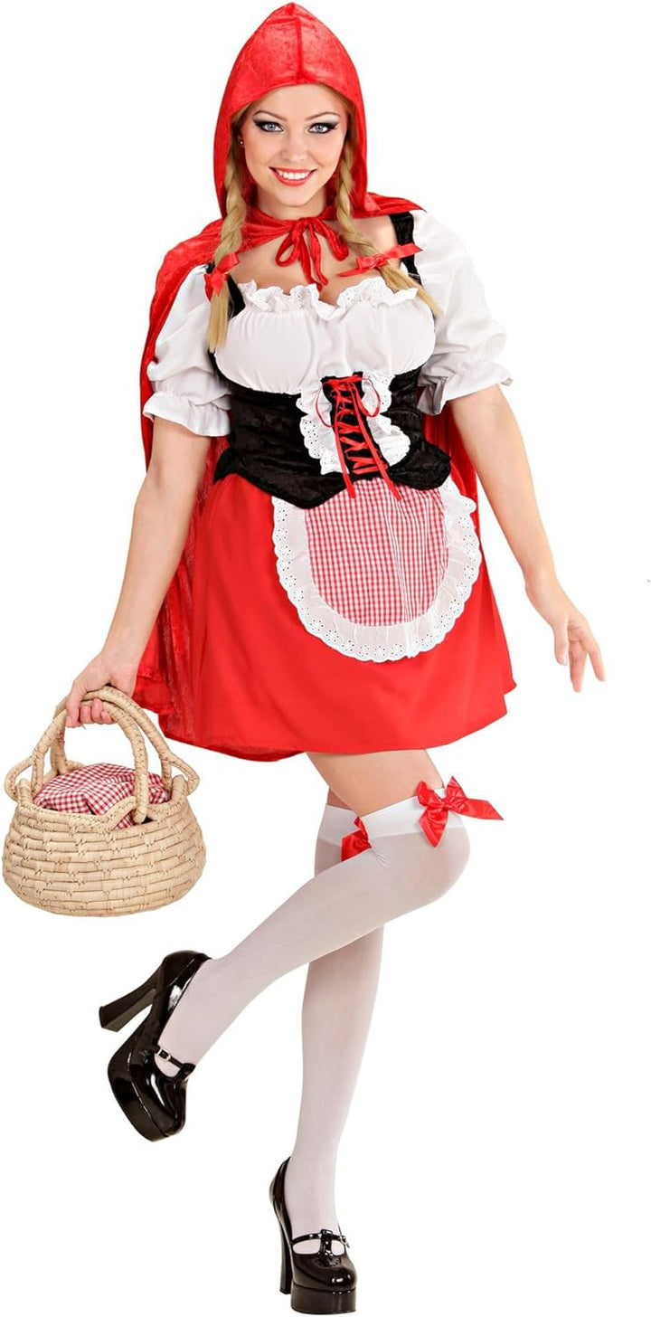 WIDMANN 57482 COSTUME CAPPUCCETTO ROSSO M VELLUTO #5748 Mehrfarbig M, Mehrfarbig M