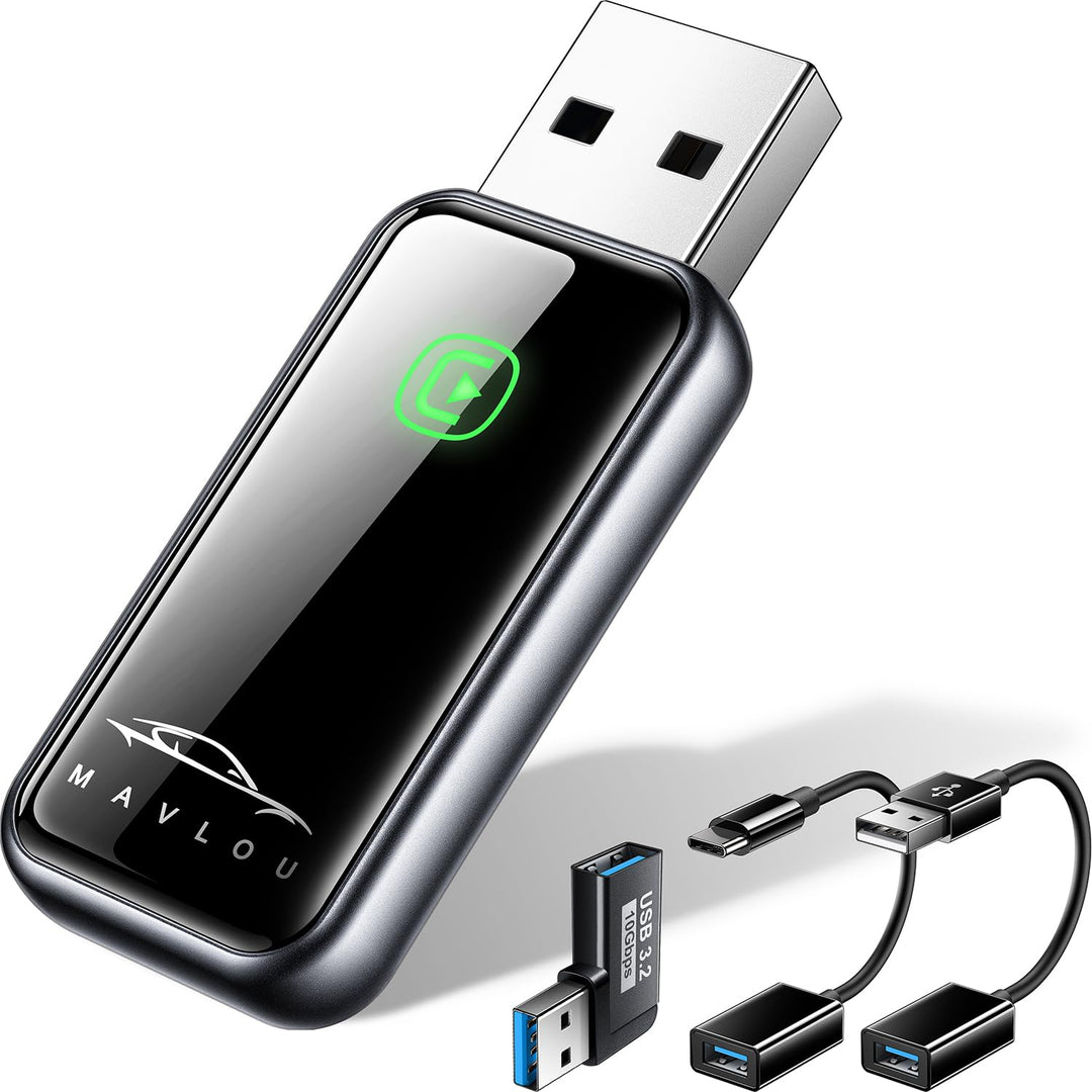 CarPlay Wireless Adapter für iPhone, Stabiler Schneller Mini, Superschnelle Upgrade von Wired auf Wi