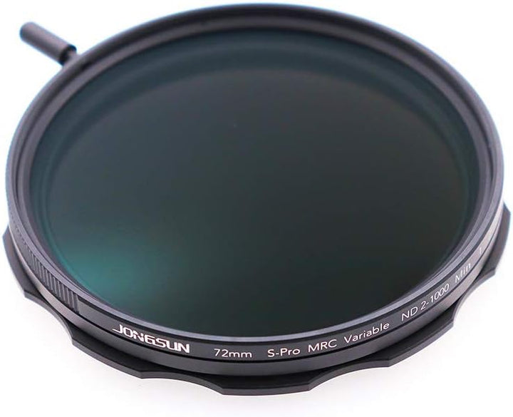JONGSUN Variable ND Filter 72mm, S-Pro HD MRC 16-Schicht Nanobeschichtung, ND2-ND1000, Kameraneutral