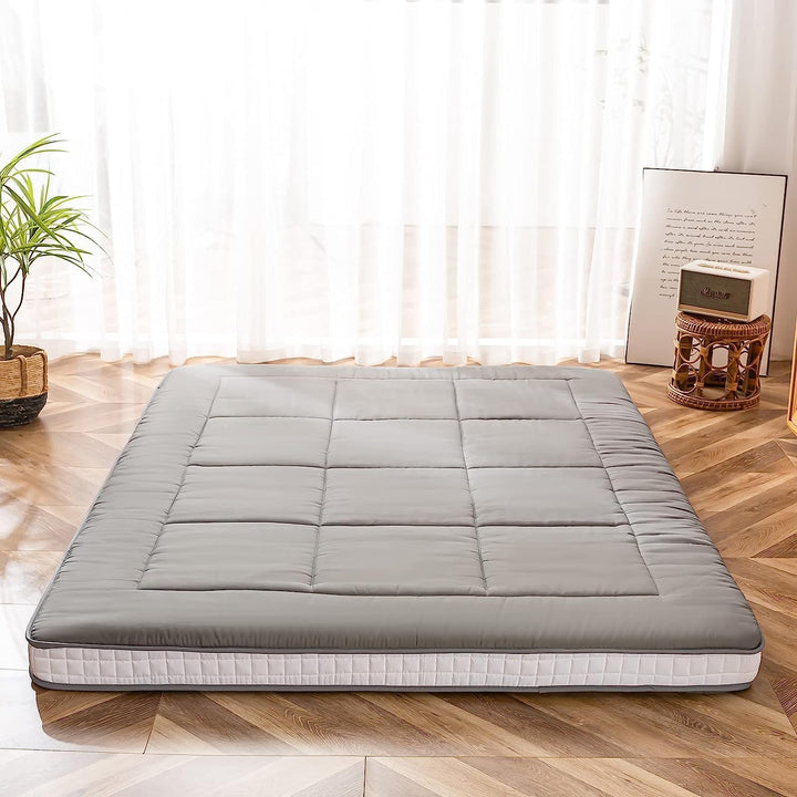 MAXYOYO Futon Matratze, Gepolsterte Japanische Bodenmatratze Gesteppte Bett Matratzenauflage, Extra