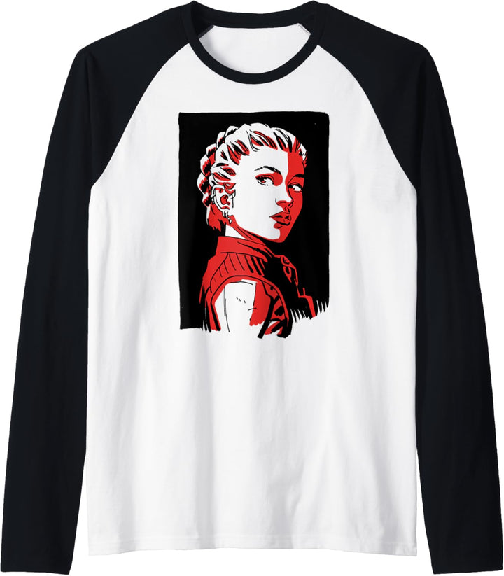 Marvel Black Widow Yelena Dramatic Portrait Raglan