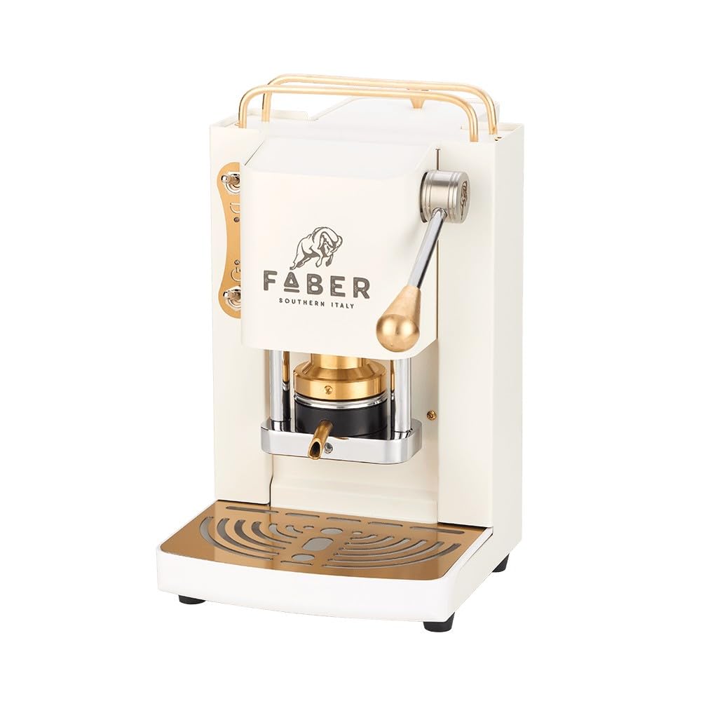 Faber Pro Deluxe Mini - reine Weiss + 50 Kaffeepads