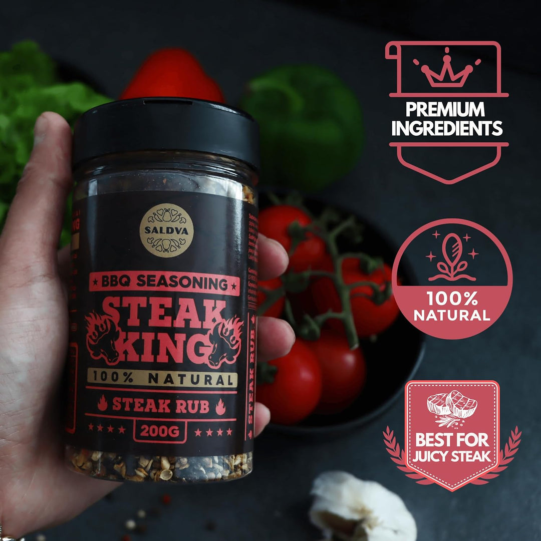 Meat Lovers BBQ Rub Geschenkset – Holy Cow, Angel’s Wings, Smoky Pig, Sweet Texas, Steak King & Adam