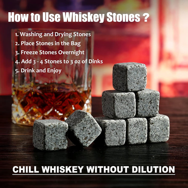 Whisky Steine Geschenkset , Whisky-Geschenkset, kann den Wein abkühlen, ohne Whisky-Getränke zu verd