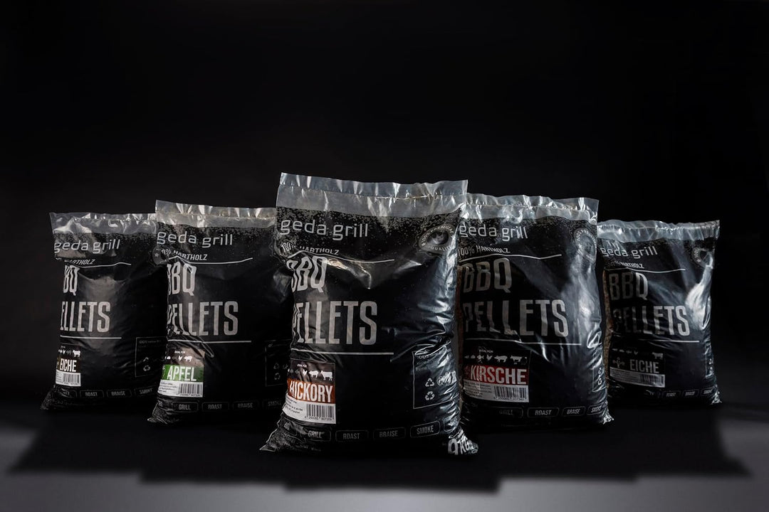 GEDA Grill 100% Hartholz Pellets, Grillpellets BBQ Pellets für Pelletsmoker, Pizzaofen, Räucherofen