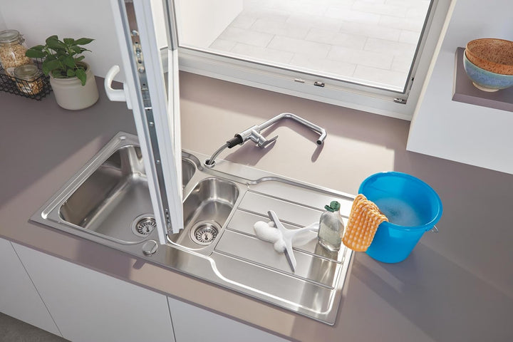 GROHE Start - Einhand- Spültischarmatur (hoher Auslauf, für Vor-Fenster-Montage, inkl. Montagewerkze