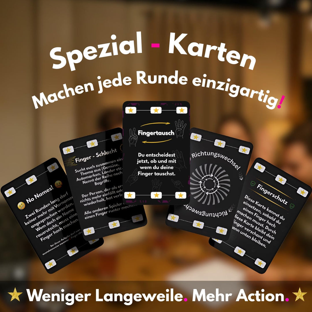 Das Fingerduell | Activity Zeichen Pantomime Quiz | Kartenspiel mit +170 Aufgaben | Interaktive Akti