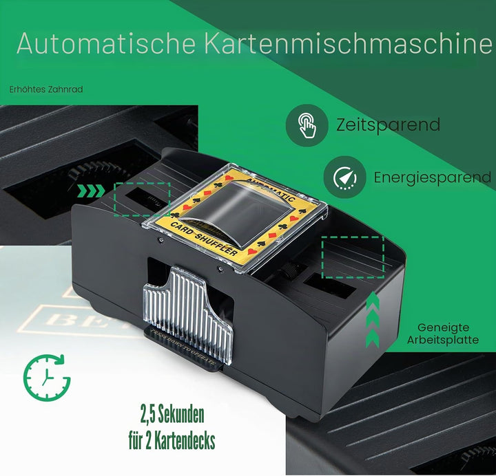 HOMASIS Pokerset Profi Deluxe 300/600 Laserchips, Alu Pokerkoffer mit 2/6 Kartendecks, 5 Würfeln, 3