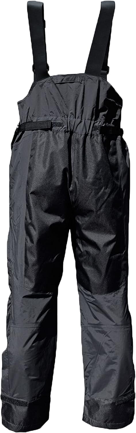 crazy4sailing Herren Segelhose Bergen Lange Latzhose wasserdicht, Carbon/Schwarz