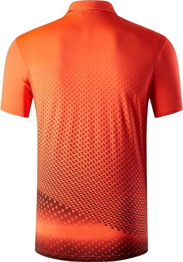 Jeansian Herren Kurzarm Passform Sport Polo Tee Shirts T-Shirts Tops Poloshirt Golf Tennis Picklebal