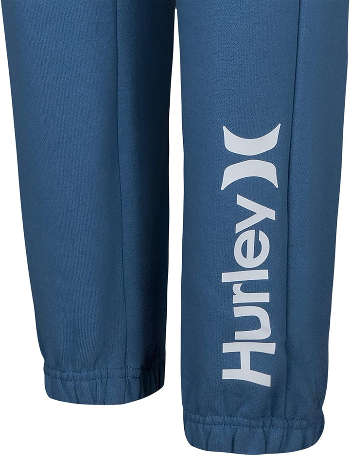 Hurley Jungen Hrlb One & Only Fleece Jogger Hose, Blau Medium Blue, 13 años