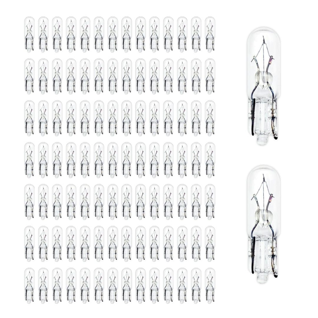 100x T5 W1.2W 2721 Glühbirnen 12V 1.2W Glassockel Klar W2x4.6d Halogen Lampen für Tachobeleuchtung A