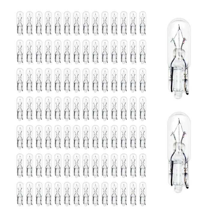 100x T5 W1.2W 2721 Glühbirnen 12V 1.2W Glassockel Klar W2x4.6d Halogen Lampen für Tachobeleuchtung A