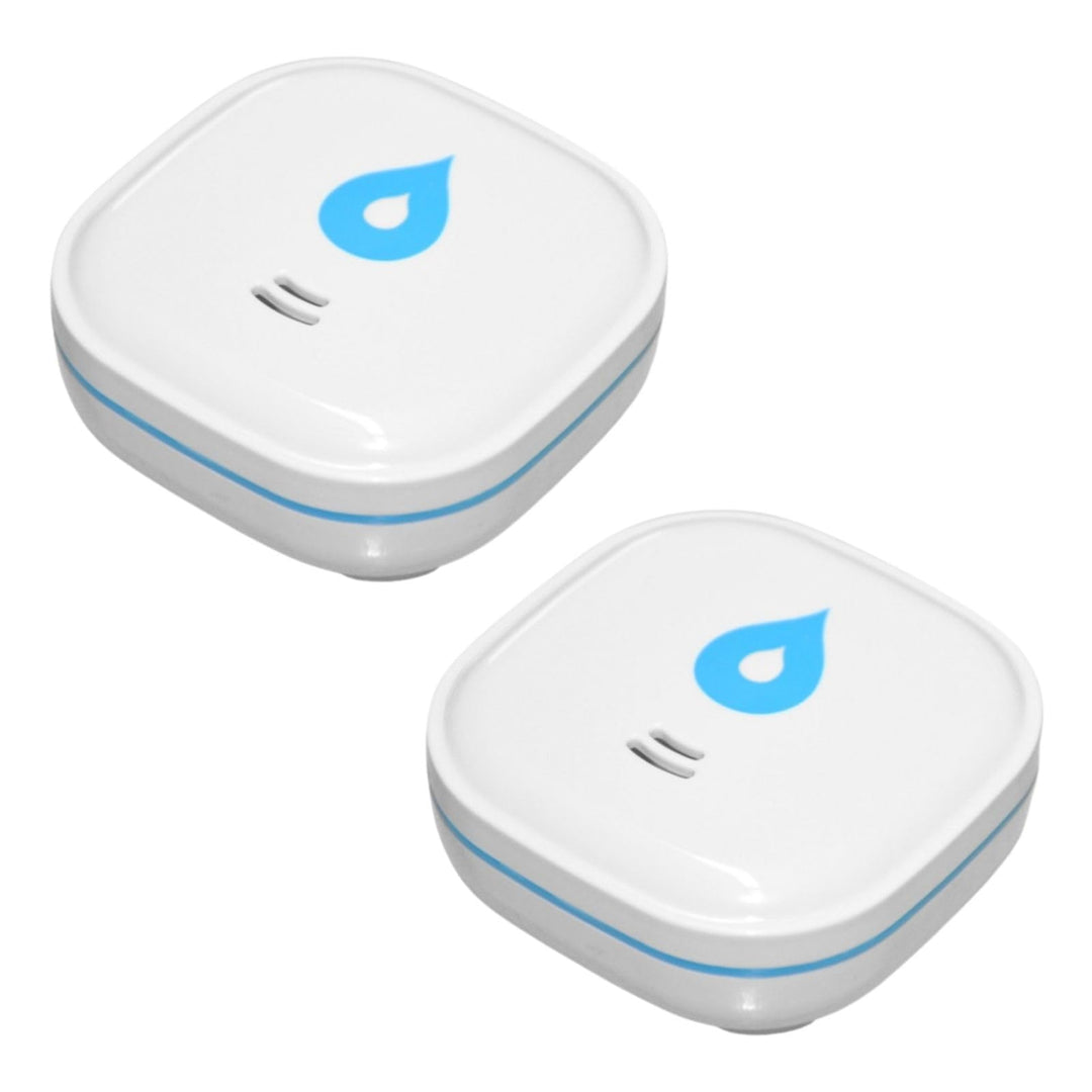 Summit Digital 2er Set GS153 Wassermelder mit Batterie 60x60x24,2 mm | Wassersensor mit 85dB Alarm |