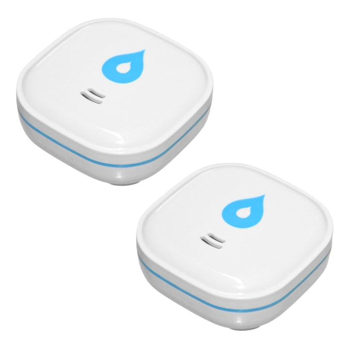 Summit Digital 2er Set GS153 Wassermelder mit Batterie 60x60x24,2 mm | Wassersensor mit 85dB Alarm |