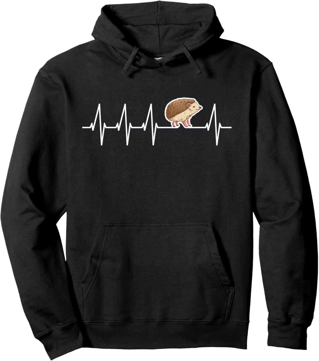 Igel Herzschlag Liebe Herbst Igelschutz niedlicher Igel Pullover Hoodie