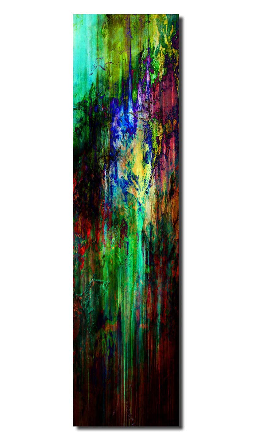 - Auswahl - Bild auf Metall - 25 cm x 100 cm - 16 verschiedene Motive - Kunstdruck auf leuchtend glä