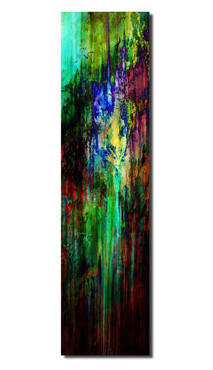 - Auswahl - Bild auf Metall - 25 cm x 100 cm - 16 verschiedene Motive - Kunstdruck auf leuchtend glä