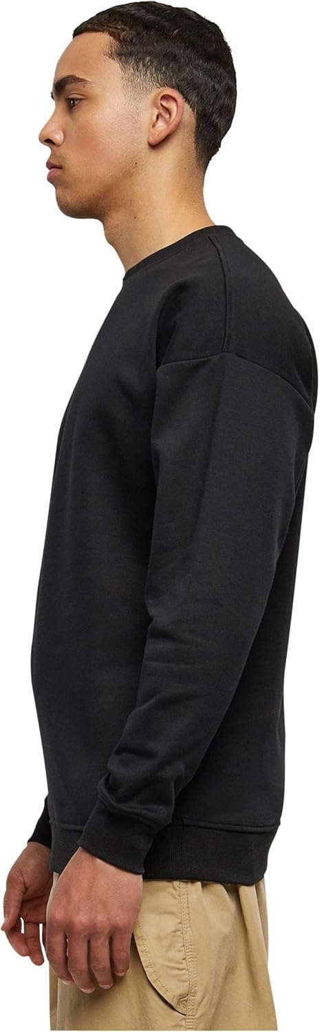Urban Classics Herren Sweatshirt Sweat Crewneck, Pullover mit breiten Rippbündchen für Männer in vie