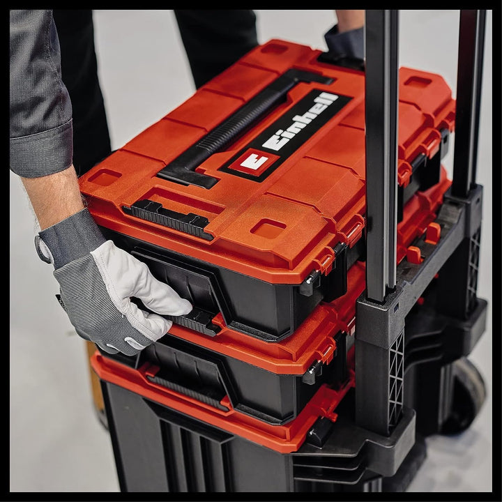 Original Einhell E-Case Tower Systemkoffer-Set (max. 120 kg, bestehend aus 3 Koffern inkl. Zubehör,