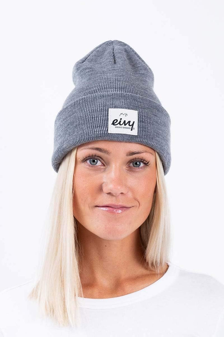 EIVY Damen Beanie Beanie - Watcher'21 Snowboardmütze Skimütze Mütze Grey Melange, Grey Melange