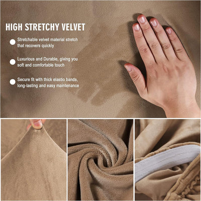 Mingfuxin Armlose Schlafsofabezüge, Stretch-Samt Futon Couchbezug Dicke weiche gemütliche Sofa Schon