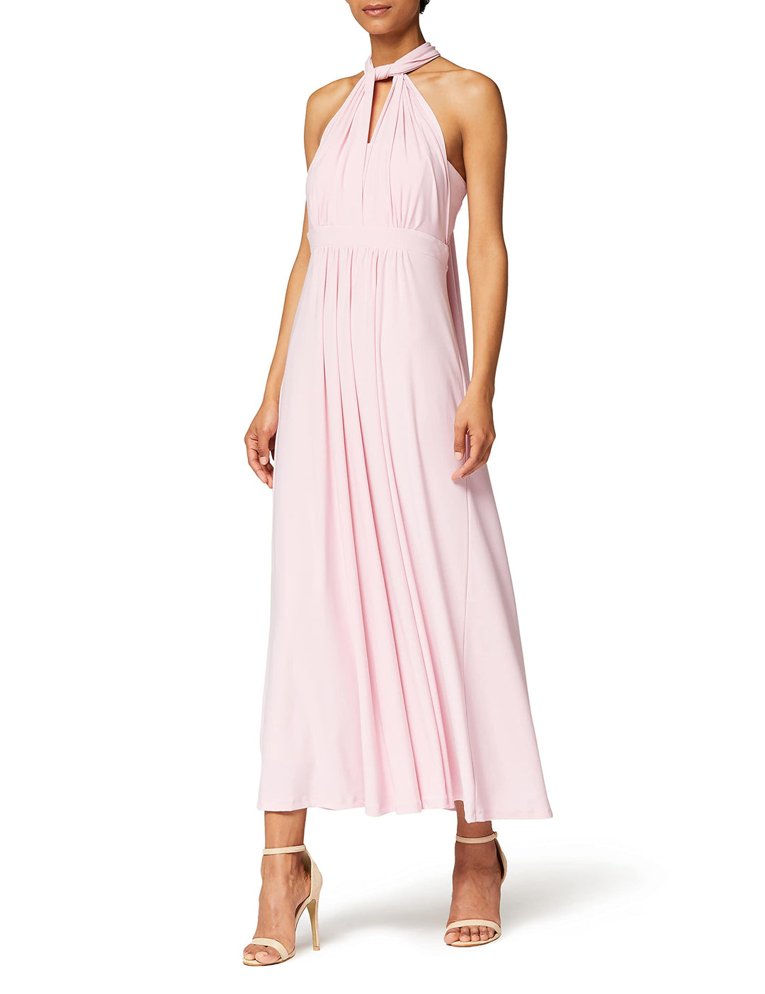 TRUTH & FABLE Damen Maxi A-Linien-Kleid, Rosa