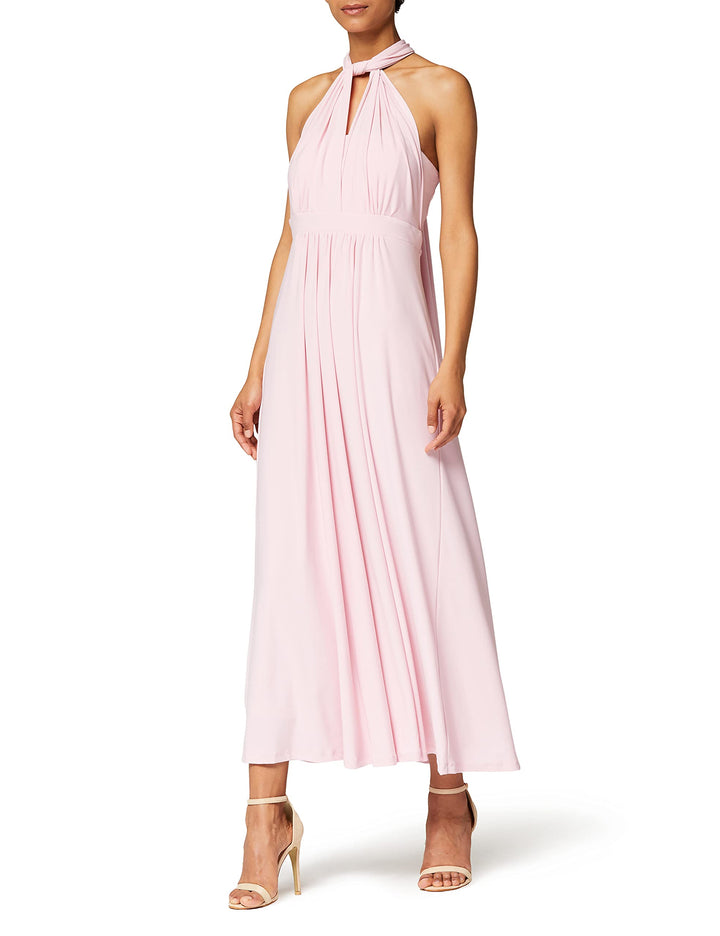 TRUTH & FABLE Damen Maxi A-Linien-Kleid, Rosa