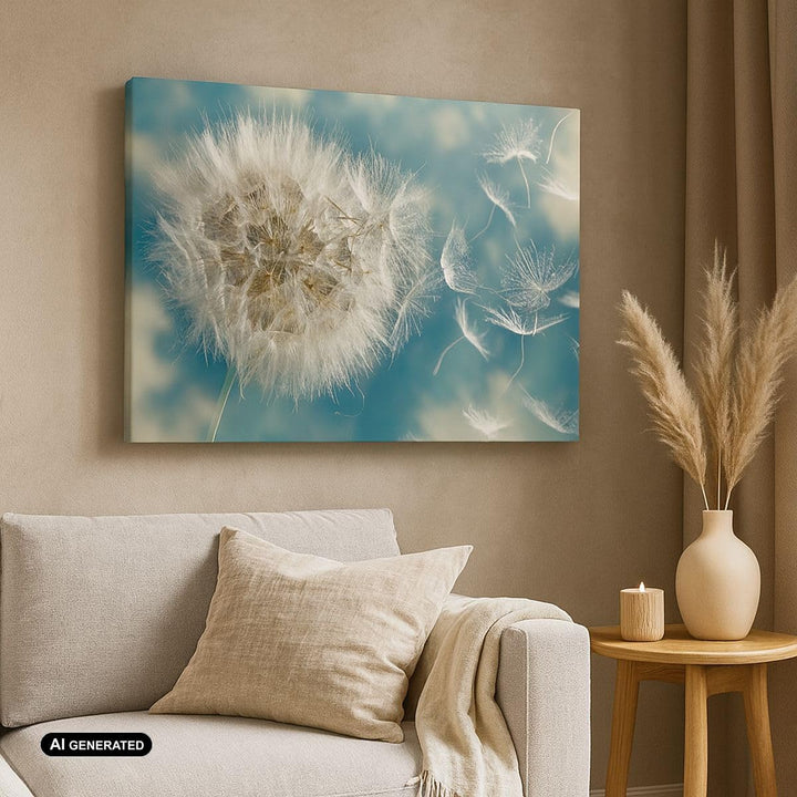Bilder auf Leinwand 100x70cm Leinwandbild mit Rahmen Baby Sommer Pflanze Gross Wanddeko Bild Schlafz