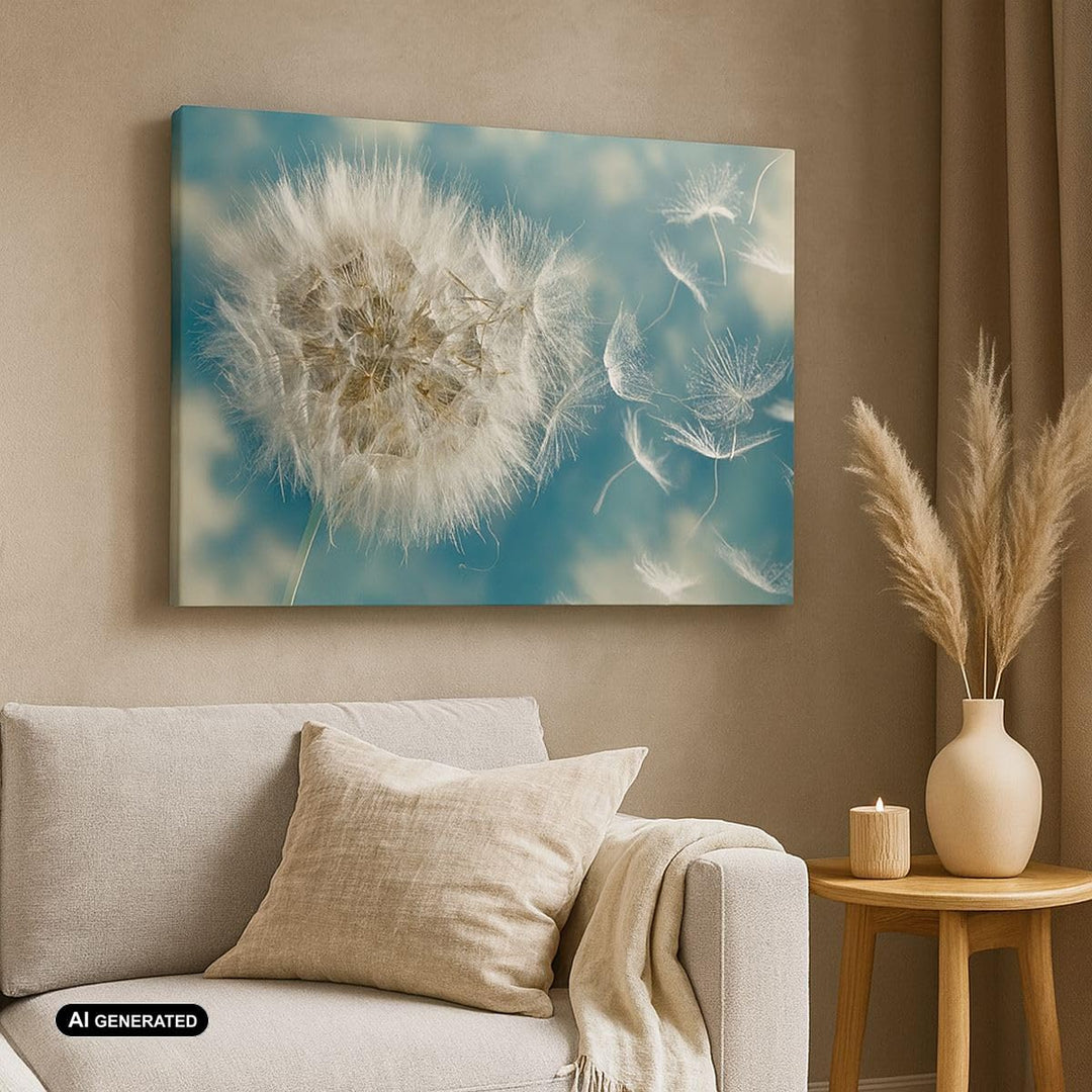 Bilder auf Leinwand Baby Sommer Pflanze Leinwandbild mit Rahmen 70x50cm Wandbilder Dekoration Wohnzi