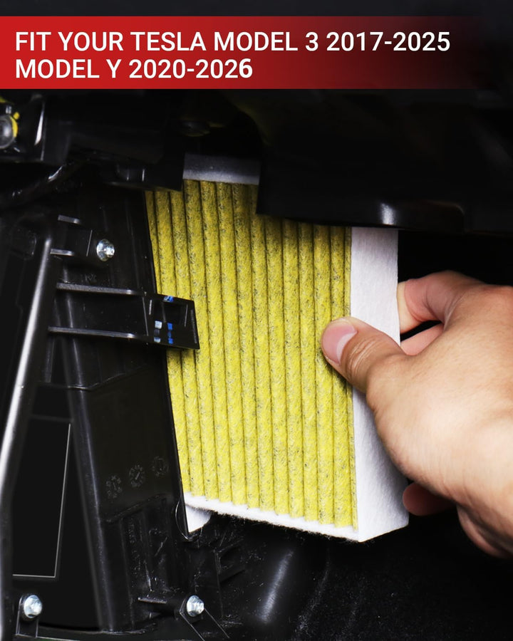 BASENOR Tesla Model Y Model 3 Luftfilter Ersatz Kabine Innenraumfilter 2024 2023 2022 2021 2020 2019