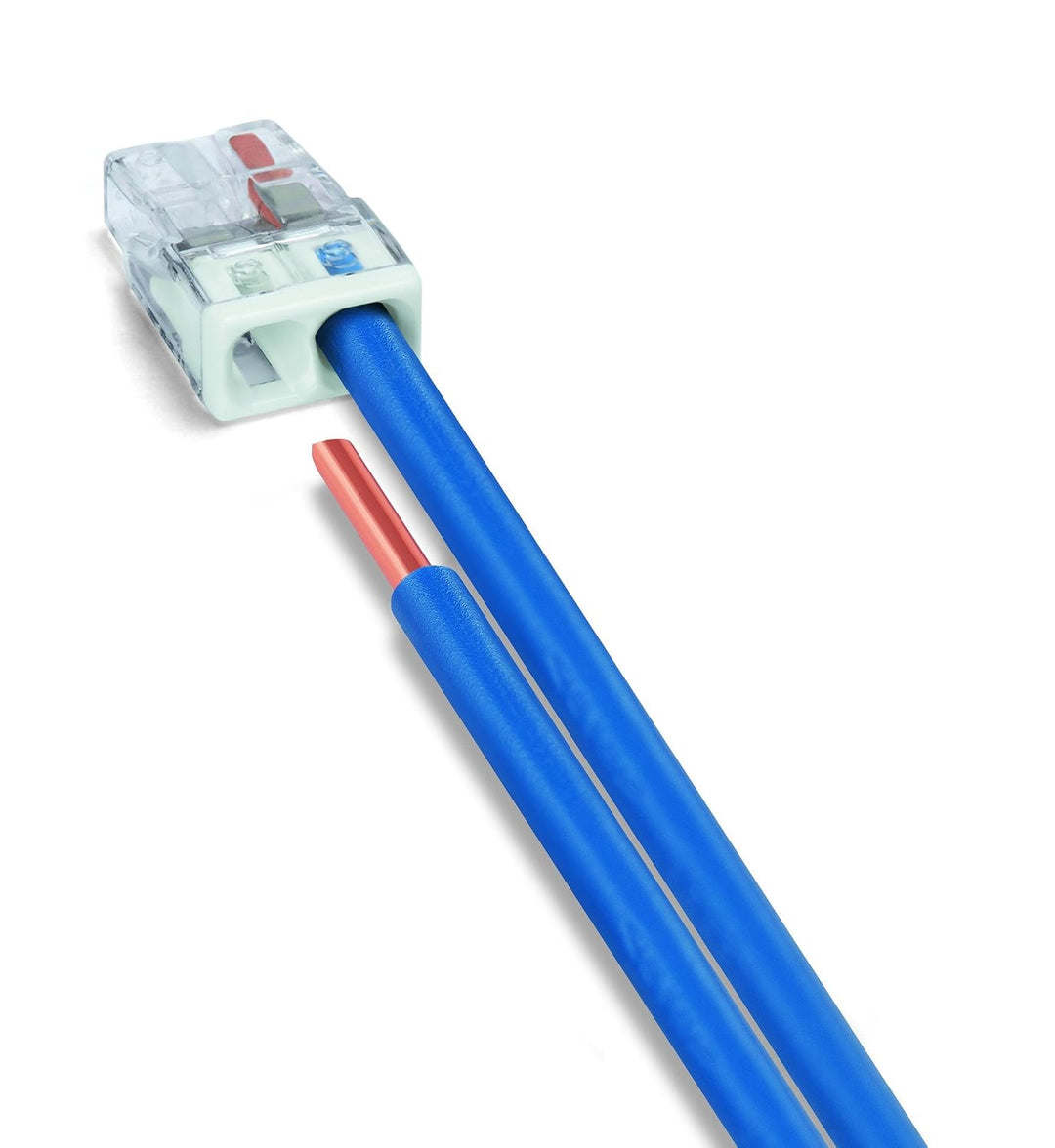 WAGO® Klemme, 2-Leiter, 4 mm², Verbindungsklemme mit Hebel, 222-412 (50 Stück) &amp; Klemme, 2-Leiter, V