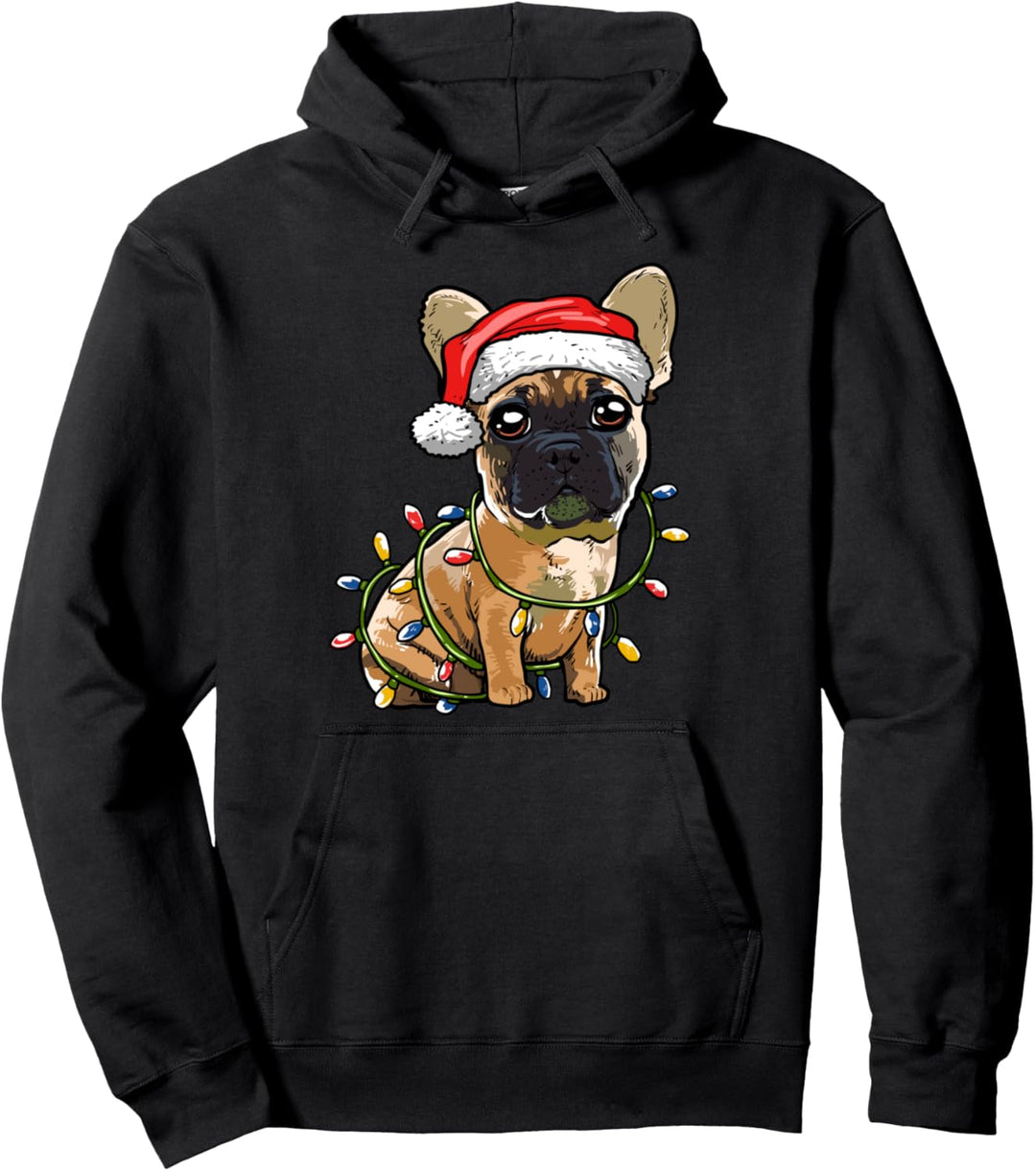 Französische Bulldogge Weihnachten Geschenk Hunde Kostüm Pullover Hoodie