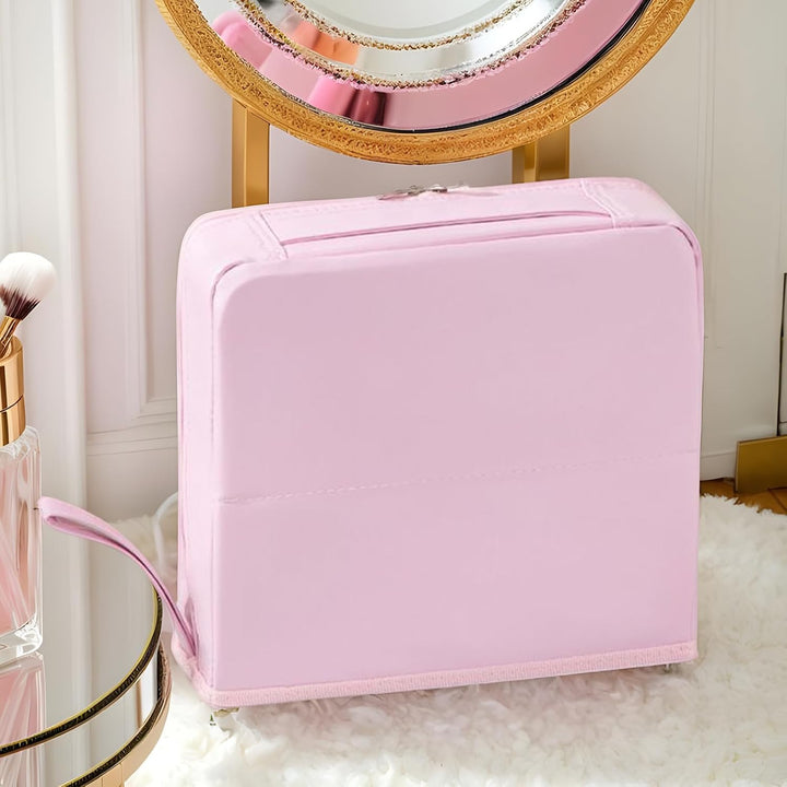 Reise-Kosmetiktasche, parallele Make-up-Tasche, grosse Kapazität, Organizer mit Fächern, wasserdicht