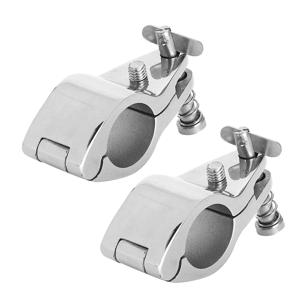 Marine-Kieferrutsche, Yctze Universal 2pcs Stahlbootsscharnier-Oberkieferrutsche Marine-Hardware-Fit