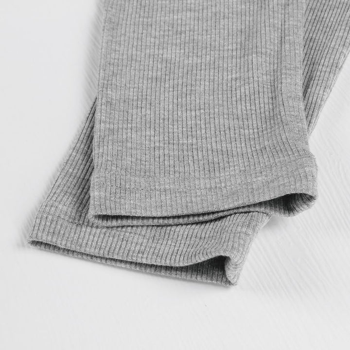 Artfish Damen-Top mit quadratischem Ausschnitt, langärmelig, gerippt, eng anliegend, lässig, bauchfr