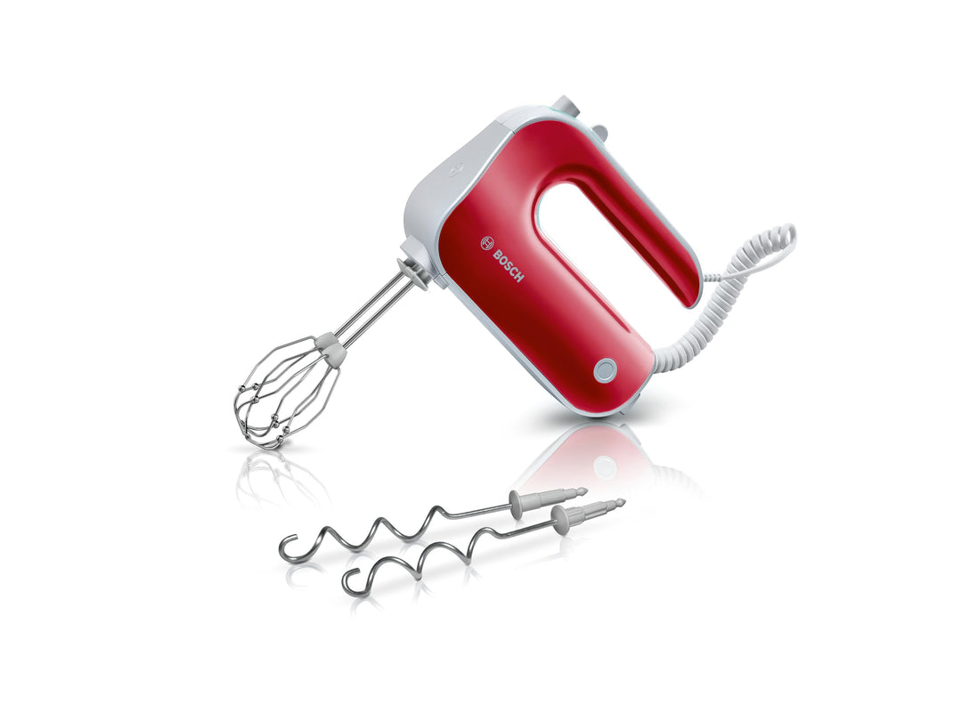 Bosch Handrührer Styline MFQ40303, 2 Rührbesen, 2 Edelstahl-Knethaken, spülmaschinengeeignet, 5 Stuf