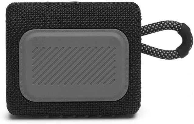 JBL GO 3 kleine Bluetooth Box in Schwarz – Wasserfester, tragbarer Lautsprecher für unterwegs – Bis